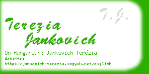 terezia jankovich business card