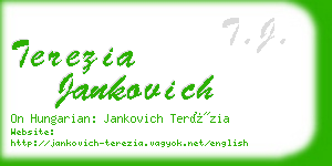 terezia jankovich business card